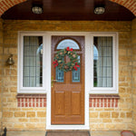 Christmas Wreath with Ribbon and Cinnamon