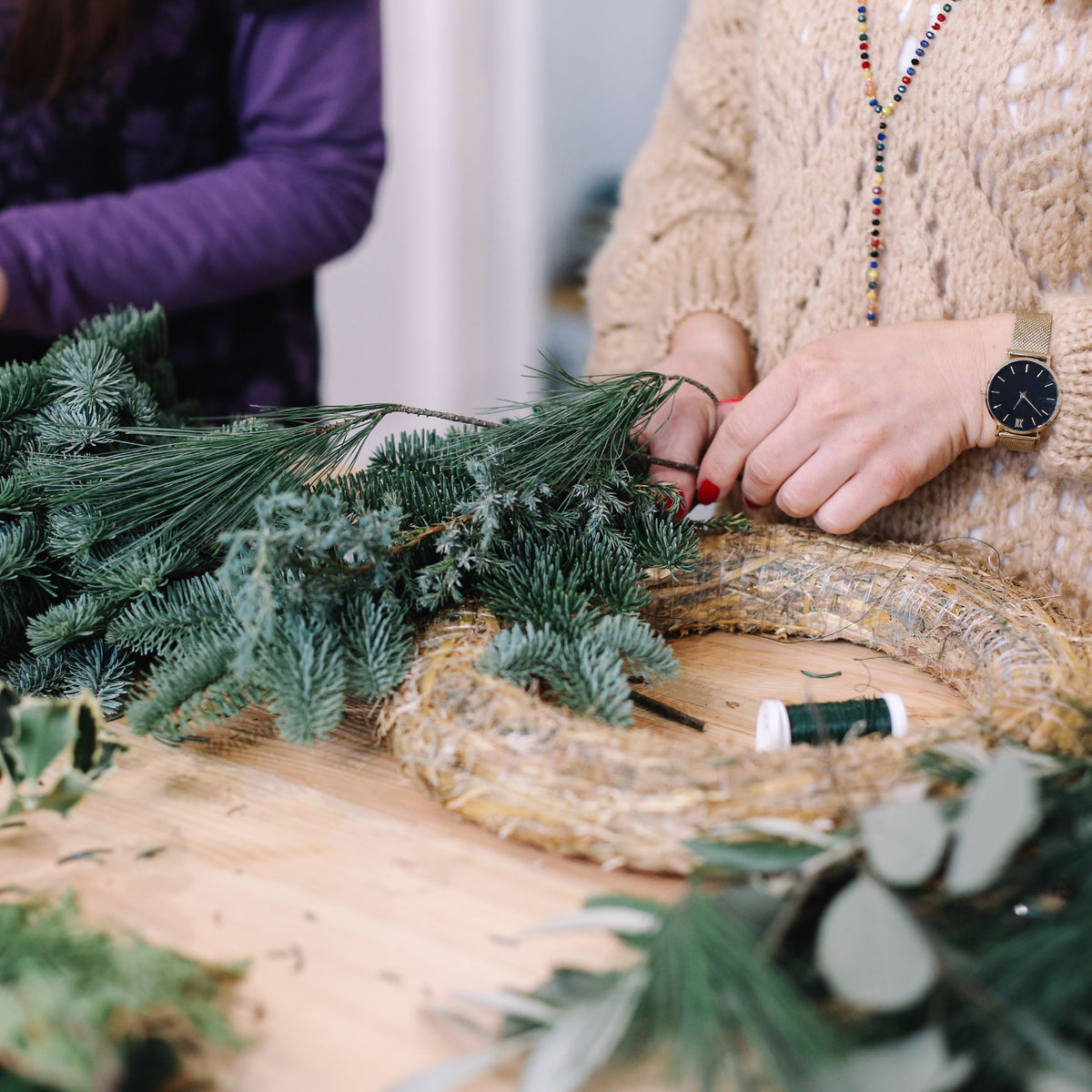 christmas wreath supplies