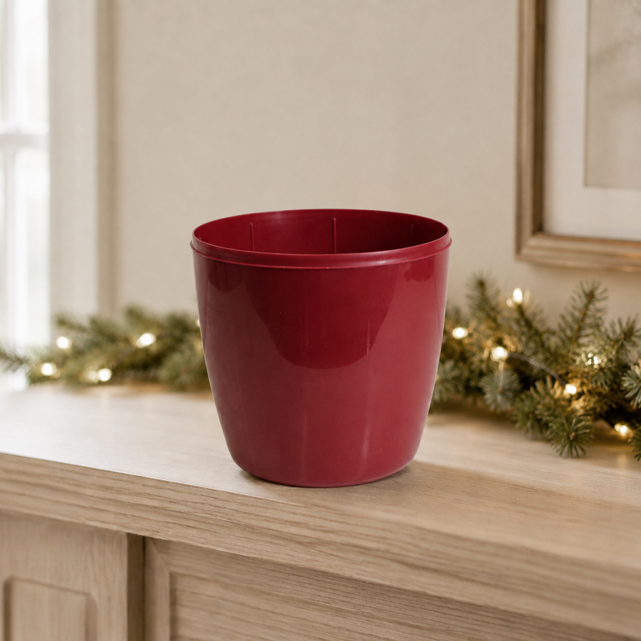 Glossed Christmas Tree Pot  8