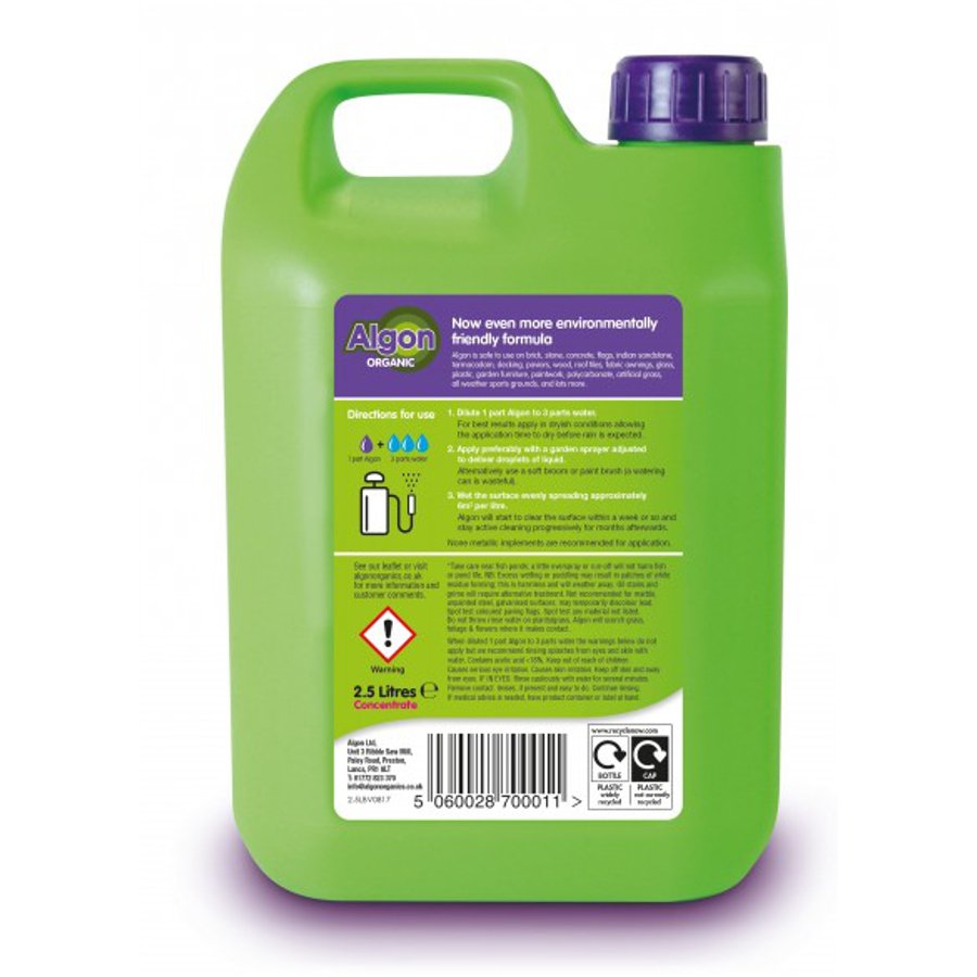 Algon Organic - Path, Patio & Deck Cleaner Algon Organic - Path, Patio & Deck Cleaner - 2 x 2.5L Bottles image3 3