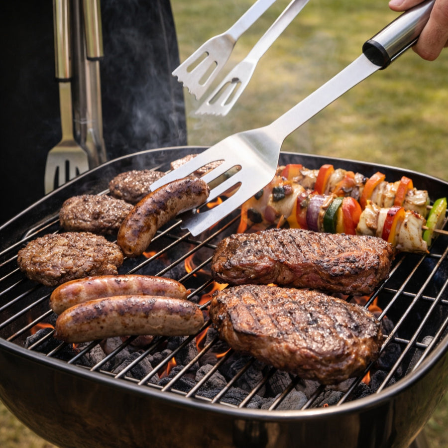 Stainless Steel BBQ Tool Set 3 Piece  1