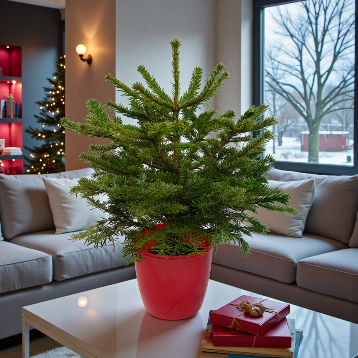 Nordmann Fir Pot Grown Christmas Tree  1