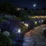 Stainless Steel Solar Garden Lights 5 Set  3