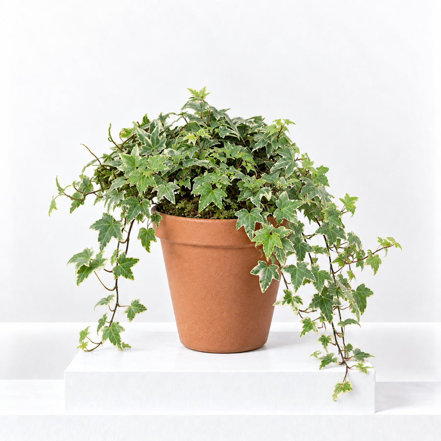 Hedera Helix White Ivy Plant Gift in Terracotta Pot  1