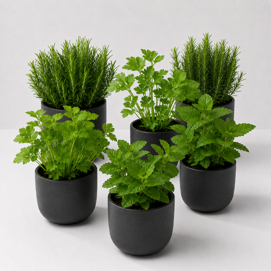 Herb Plant Collection For Beginners - Rosemary, Parsley & Mint Plants  1