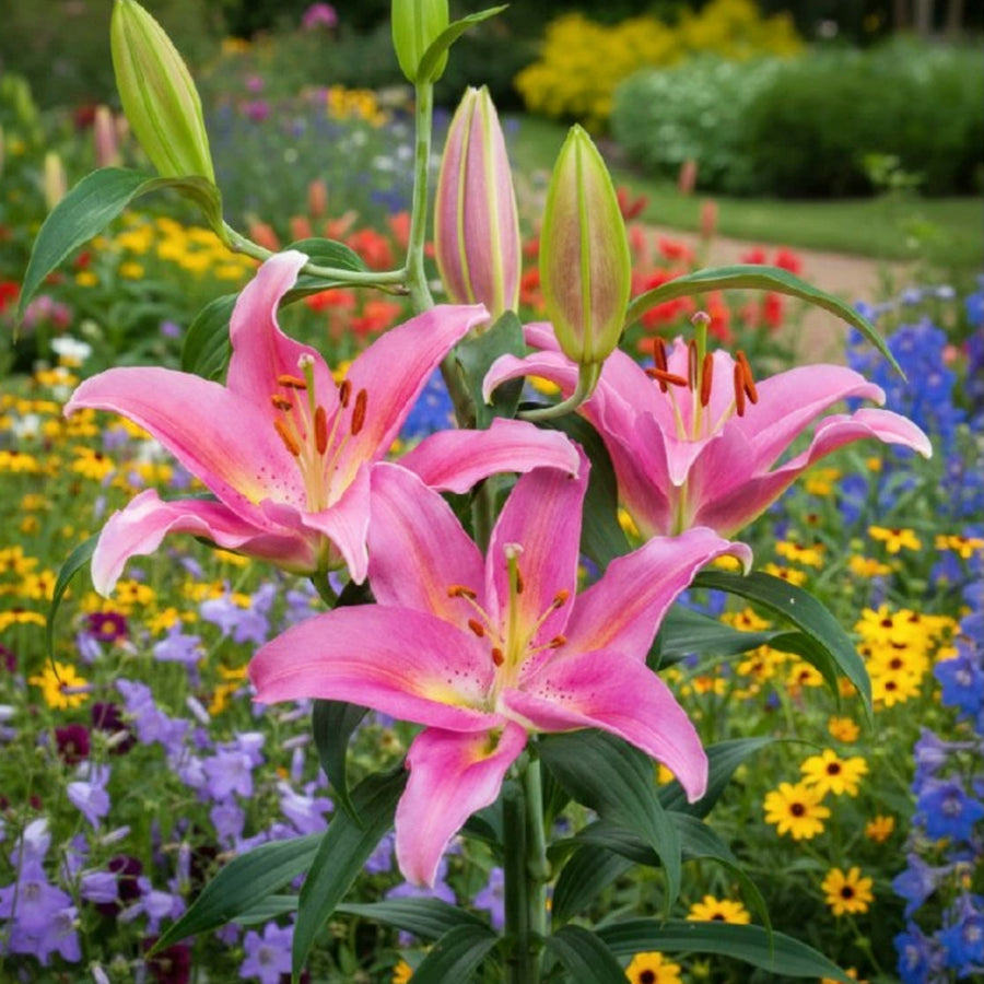Oriental Lily Mount Cook Bulbs  3