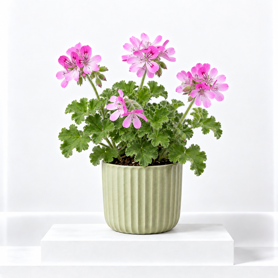 Pink Capitatum Scented Geranium Plant  1