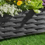 Rattan Effect Plastic Raised Bed  4
