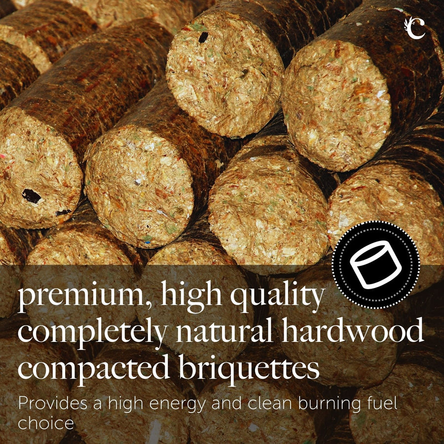 Round Oak Briquettes RUNDOAKBRIQ-round oak briquettes fire wood supplies - image2 3