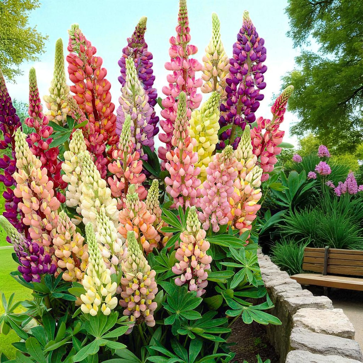 Lupinus Russell Hybrids Bare Root  3