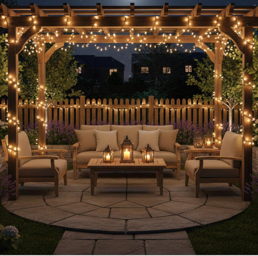 Solar LED String Lights 100 Bulbs  3