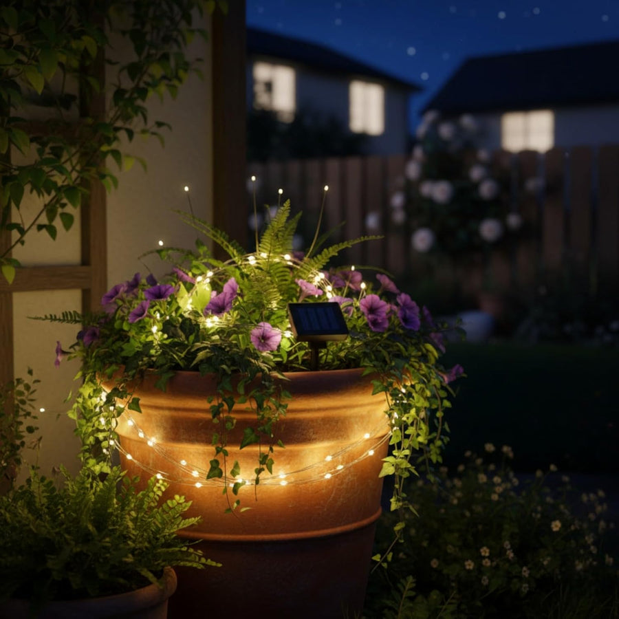 Solar Wire 100 LED Firefly Lights  1