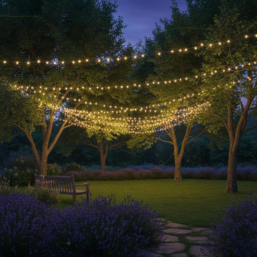 Solar Wire 100 LED Firefly Lights  4