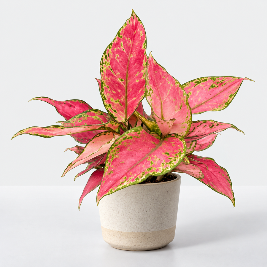 Indoor Plant Colour Collection -  Philodendron Pink Princess, Aglaonema Cherry Baby & Iresine Herbstii Rich Redstar  5