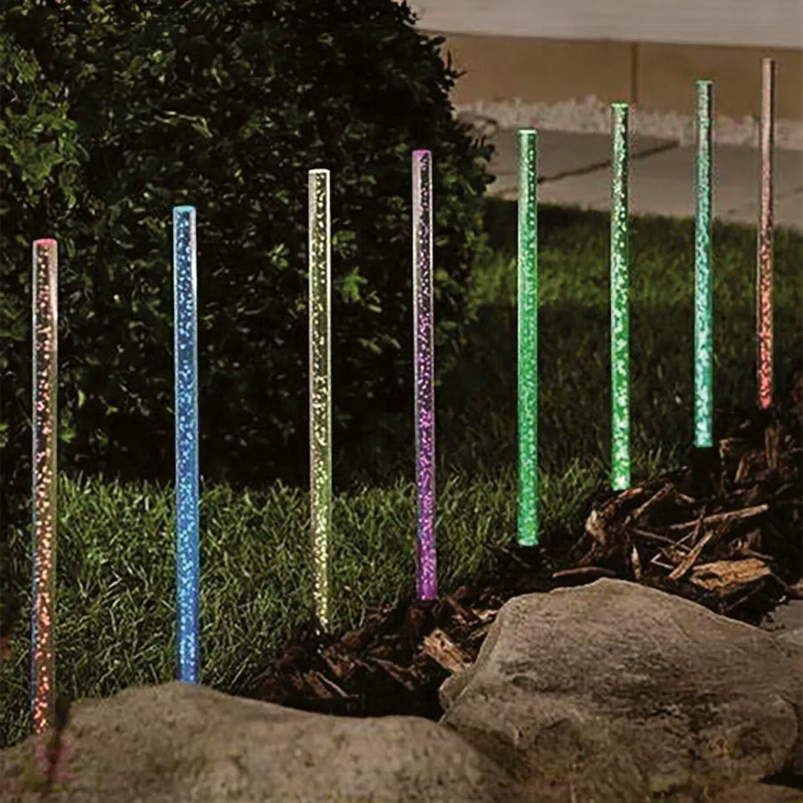 Set of 8 Solar Bubble Pathway Lights  4