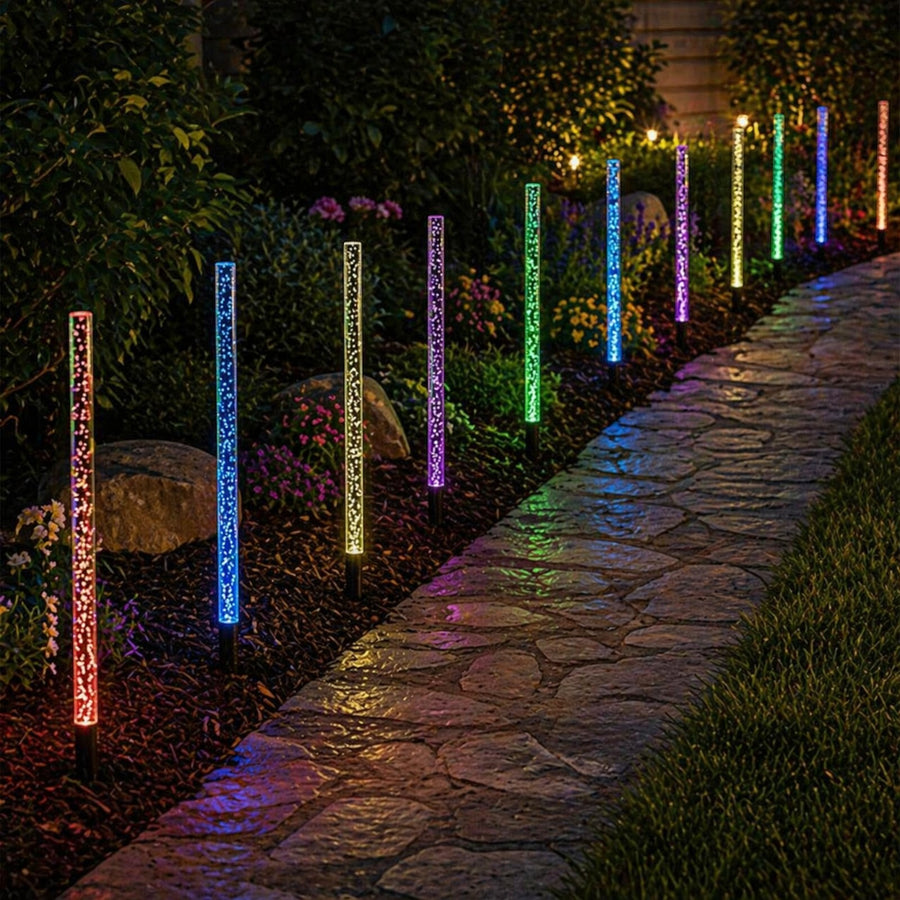 Set of 8 Solar Bubble Pathway Lights  1