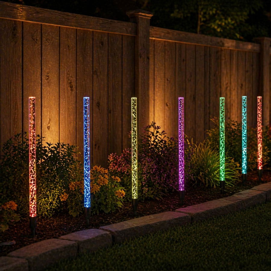 Set of 8 Solar Bubble Pathway Lights  3