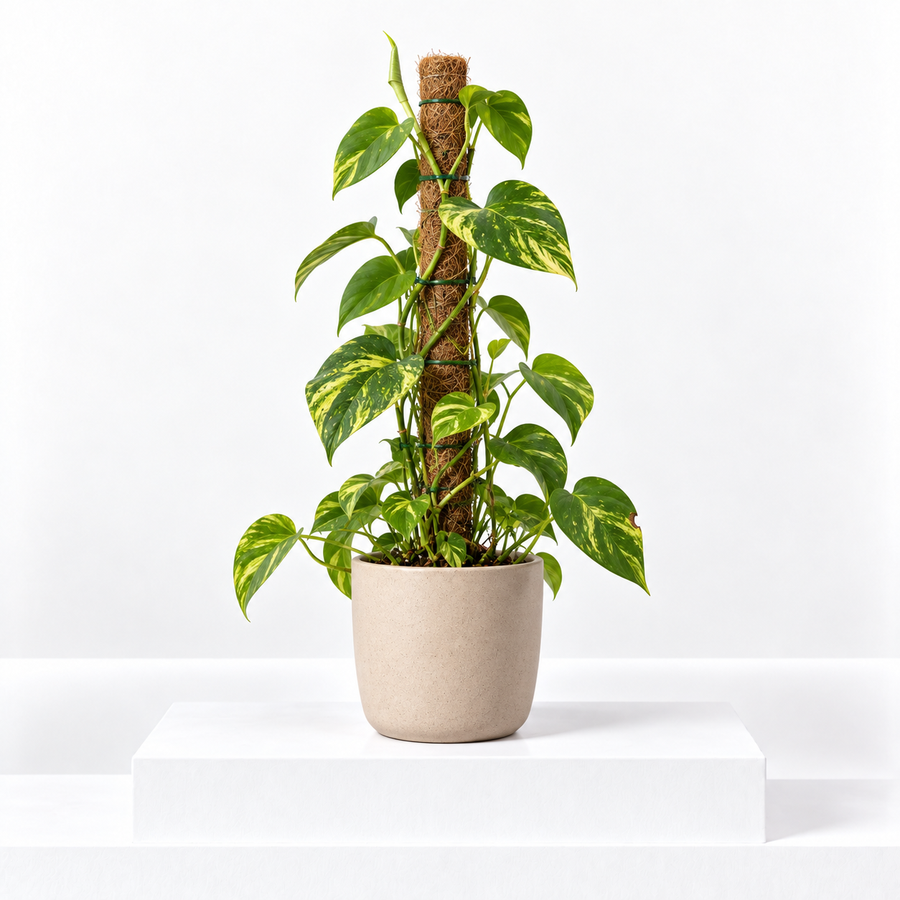 Devil's Ivy Pothos on Moss Pole  1