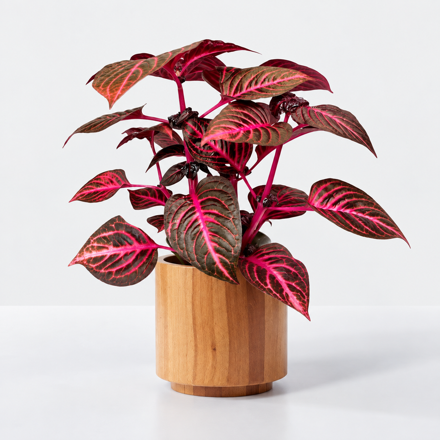 Indoor Plant Colour Collection -  Philodendron Pink Princess, Aglaonema Cherry Baby & Iresine Herbstii Rich Redstar  3