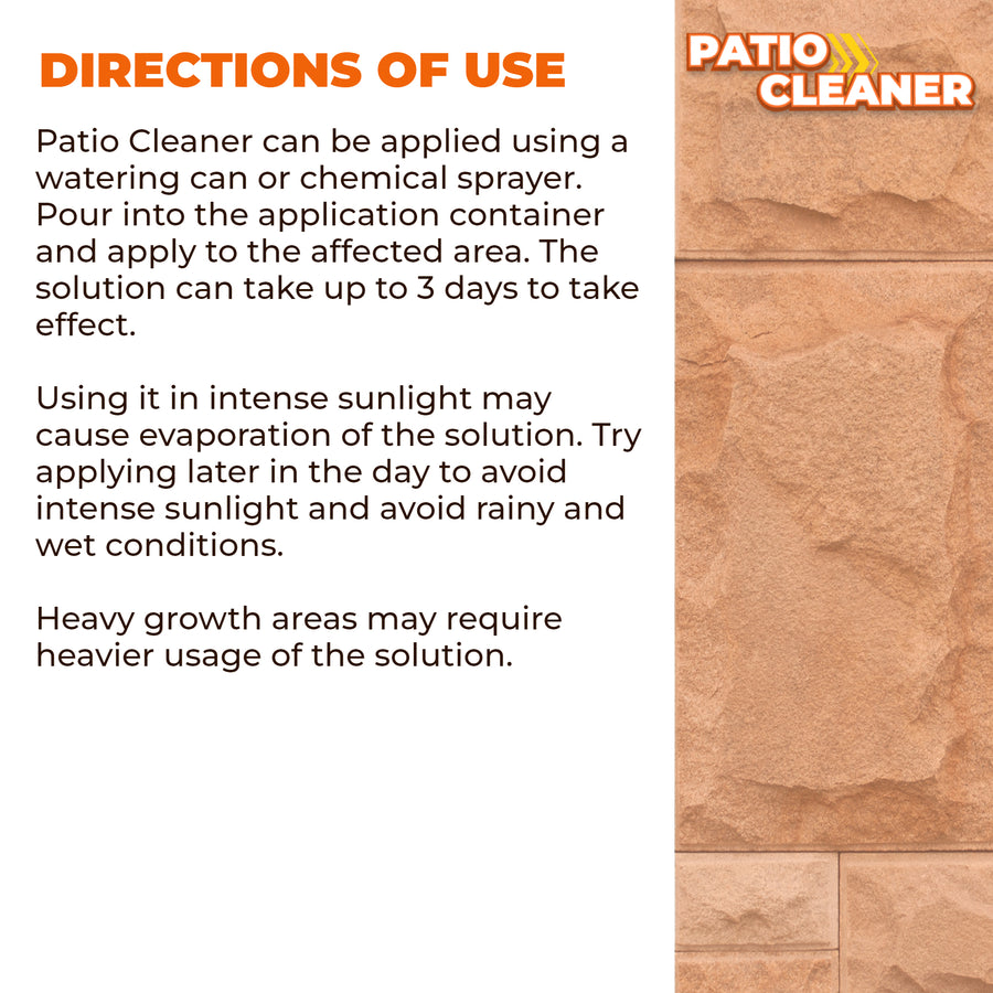 Tech Shield Patio Cleaner patioclean DIRECTIONS 5