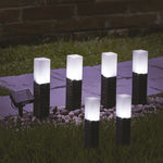 Set of 6 Rattan Battery Charge Pathway Lights  2