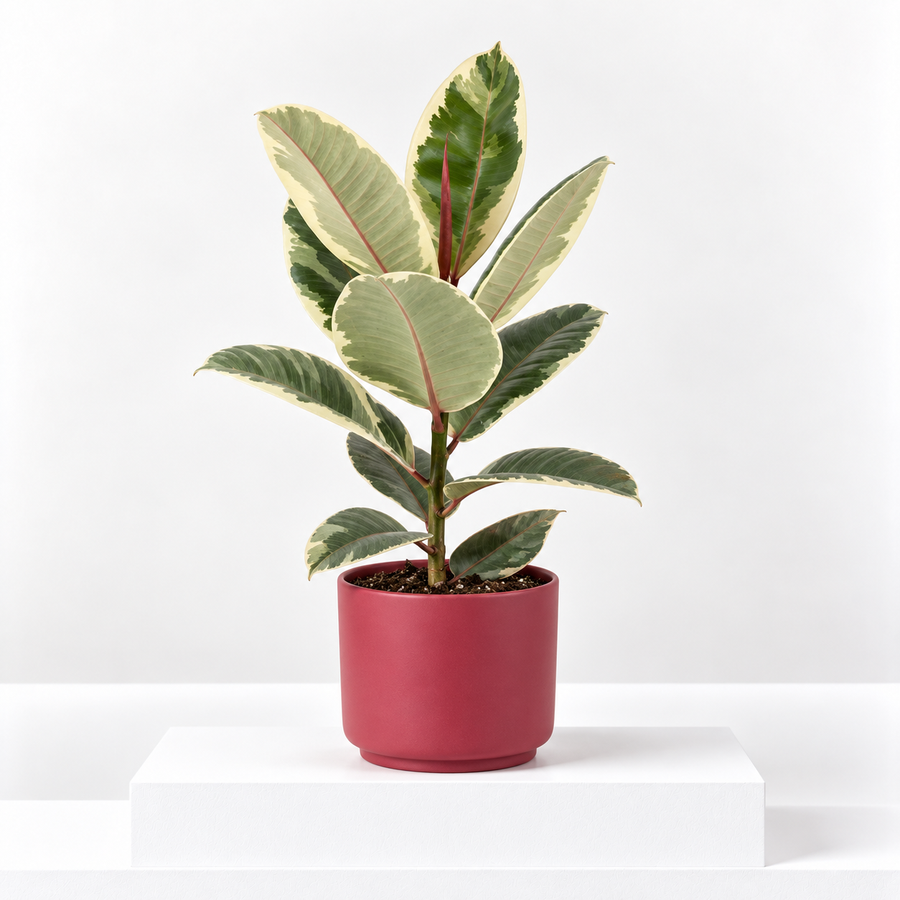 Ficus Elastica Tineke - Rubber Plant  1