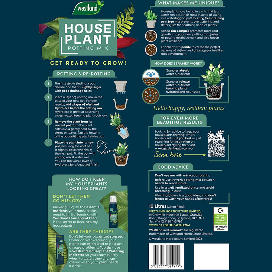 Westland - House Plant Potting Compost - 2 x 10L Bags Westland - House Plant Potting Compost - 2 x 10 Litre Bags image4 4