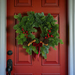 Festive Red Christmas Wreath  1
